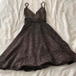 Glittery V-Neck Dress Size S